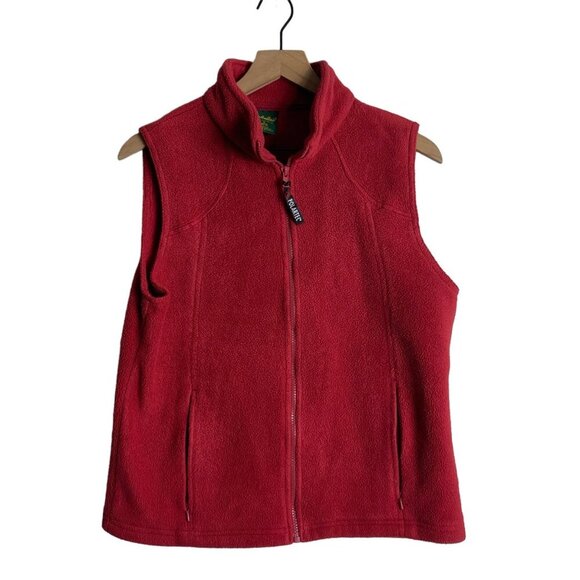 Cabela’s Women’s Small Red Polartec Fleece Vest – Full Zip, Outdoor Layer - Picture 1 of 7